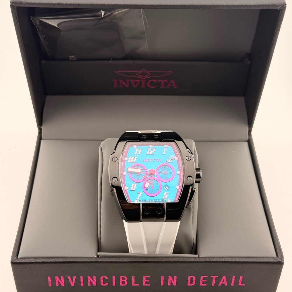 Unique from Vault - Invicta Racing South Beach Men's Watch - 47mm, White (48940)